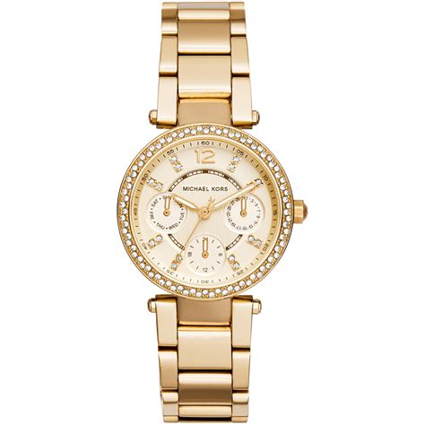 michael kors ladies watch parker mini|Michael Kors women's parker watch.